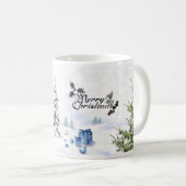 Witte kerstMok Koffiemok (Voorkant rechts)