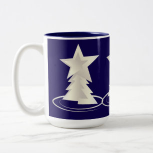 Witte kerstMok Tweekleurige Koffiemok