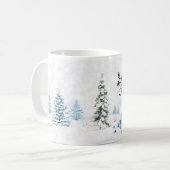 Witte Kerstmuts Koffiemok (Voorkant links)