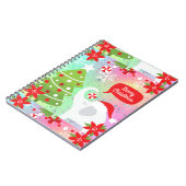 Witte kerstolifant notitieboek (Linkerzijde)