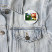 Witte kerstRoos Ronde Button 5,7 Cm (In situ)