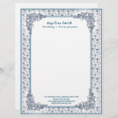 Witte kersttrouwplanner briefhoofd (Voorkant / Achterkant)