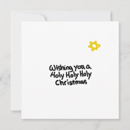 Witte kerstvakantie feestdagenkaart