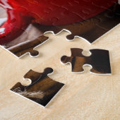 Witte kerstverlichting Complex Jigzaag Puzzle Legpuzzel (Zijkant)