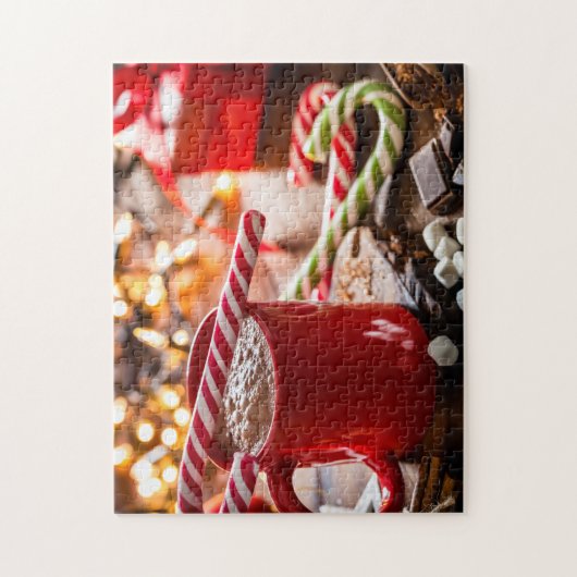 Witte kerstverlichting Complex Jigzaag Puzzle Legpuzzel (Verticaal)