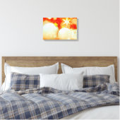 Witte Kerstversiering Canvas Afdruk (Insitu (Slaapkamer))