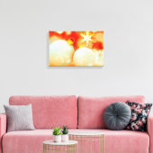 Witte Kerstversiering Canvas Afdruk (Insitu (Woonkamer))