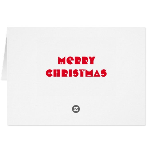 Witte kerstWenskaart (Achterkant Horizontaal)