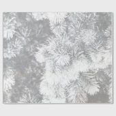 Witte kerstwijn cadeaupapier (Vlak)