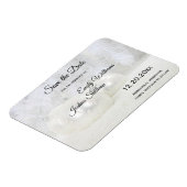 Witte Kerstwinter Weddenschap Sparen de Datum Magneet (Linkerzijde)