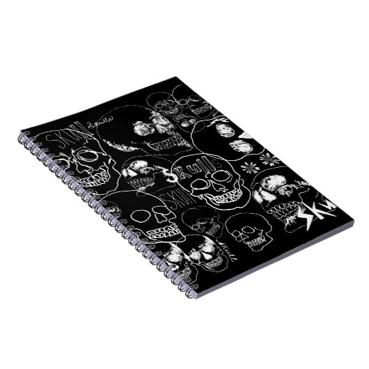 Witte ketchbook Skulls Notitieboek (Rechterzijde)