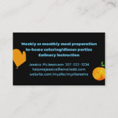 witte keuken apparaten groenten kruiden... visitekaartje (Achterkant)