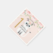 Witte keuken: je laat me 1-jarig dagboek servet (Hoek)