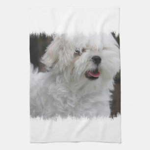 Witte keukenhanddoek van Maltezen