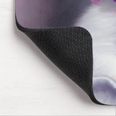  Witte Keuten met Roze en Paars Bloemen Muismat (Hoek)