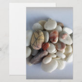 witte kiezels briefpapier (Voorkant / Achterkant)