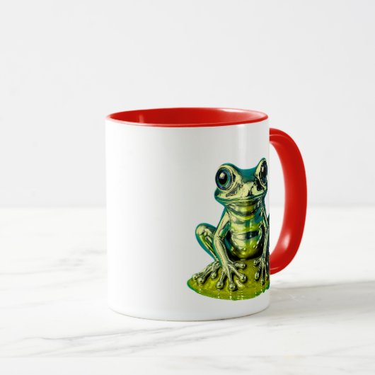 witte kikker mok (Voorkant rechts)