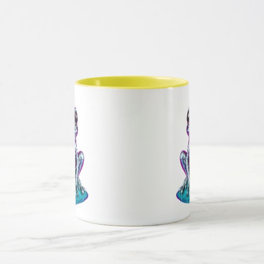 Witte kikker mok (Midden)