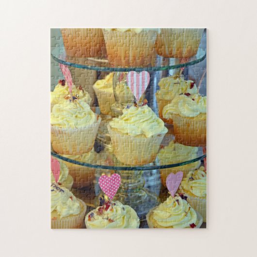 Witte kikkerkoekjes legpuzzel (Verticaal)