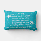 witte kikkers op blauw verhaal - tijd - bedtijd du kussen (Achterkant)