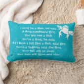 witte kikkers op blauw verhaal - tijd - bedtijd du kussen (Deken)