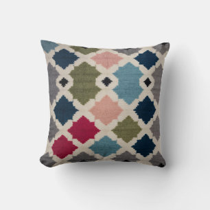 Witte Kilim Kussens met Arabische geometrische Sop