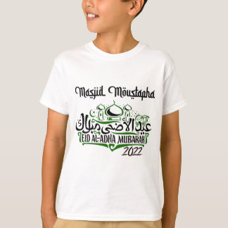 Witte Kinder Masjid Moustapha EID Mubarak T-Shirt