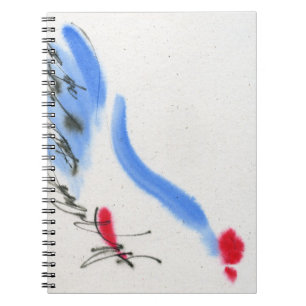 Witte kip. Calligrafie en waterverf Notitieboek