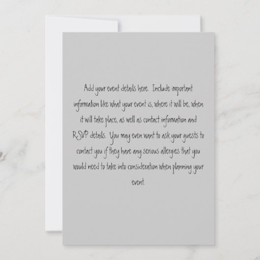 Witte kip kaart (Achterkant)