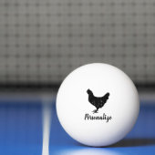Witte kip pingpongbal voor tafeltennis (Net)