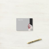 Witte kip post-it® notes (Op bureau)