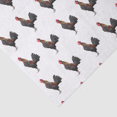 Witte kip tissuepapier (Detail)