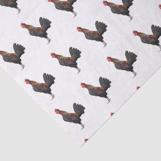 Witte kip tissuepapier (Detail)