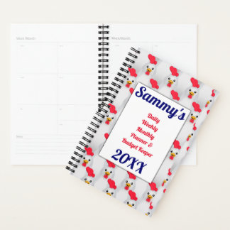Witte kippen / hanen Budget Planner
