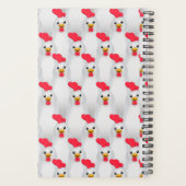 Witte kippen / hanen Budget Planner (Achterkant)