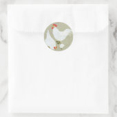 Witte Kippen Japans Silk Label (Tas)
