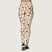 Witte kippeneieren boven rood en bruin Boerderij l Leggings (Achterkant)