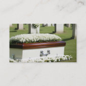 Witte Kist Graveside Begrafenis Home Director Visitekaartje (Voorkant)