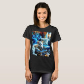 Witte kitten houdt van boeken t-shirt (Voorkant volledig)