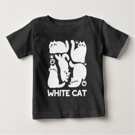 Witte Kitten Silhouetten - Schattige Feline Design