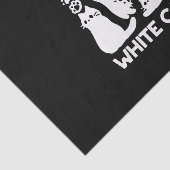 Witte Kitten Silhouetten - Schattige Feline Design Tissuepapier (Detail)