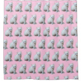 Witte kittens douchegordijn (Voorkant)