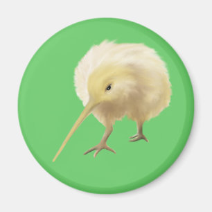 Witte kiwi-vogel Magnet