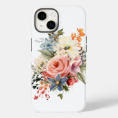Witte klantentelefoon met rozenhendel Case-Mate iPhone case (Achterkant)