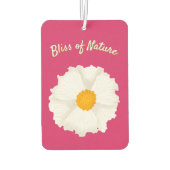 Witte klaproos bloem luchtverfrisser (Achterkant)
