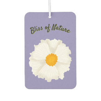 Witte klaproos bloem luchtverfrisser