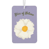 Witte klaproos bloem luchtverfrisser (Achterkant)