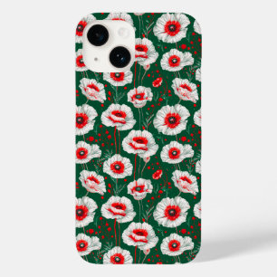 ✨ Witte klaproos bloesemt sereen 🌼 Zachte botanis Case-Mate iPhone 14 Hoesje