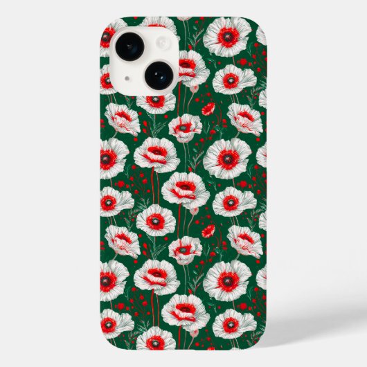✨ Witte klaproos bloesemt sereen 🌼 Zachte botanis Case-Mate iPhone Case (Achterkant)