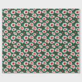 🌼 Witte klaproosgloed ❄️ Elegant bloemengeschenk Cadeaupapier (Vlak)